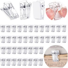40PCS Tapestry Wall Hanging Clips, Self Adhesive Clips for Easy Hanging and Organization for Binding Papers and Documents