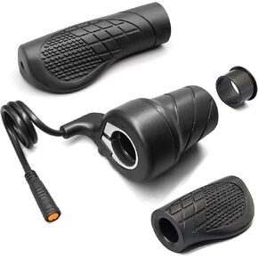 MUSELK Electric Bike 20X Full Half Twist Throttle Right Handle Throttle 3PIN Female Connector for BBS01 BBS02 BBSHD Mid Motor Electric Bicycle Accelerator in Kuwait