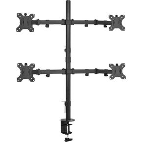 VIVO Dual 13 to 30 inch LCD Monitor Desk Mount, Fully Adjustable Stand with Tilt and Swivel, Holds 2 Screens with Max VESA 100x100, STAND-V200B in Kuwait