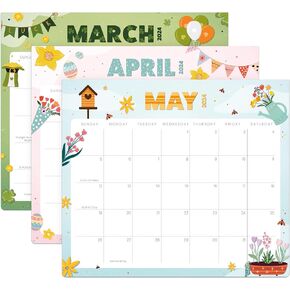 Beautiful 2024-2025 Magnetic Fridge Calendar - Runs From March 2024 Until December 2025 - The Perfect Monthly Refrigerator Calendar With Seasonal Designs for Easy Organizing