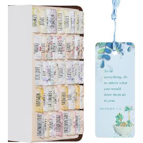 Spanish Bible Tabs, Large Print and Easy-to-Read Bible Tabs for Women and Girl in Spanish, 80 Bible Index tabs in Total, 66 Bible Tabs for Old and New Testament, Additional 14 Blank tabs in Kuwait
