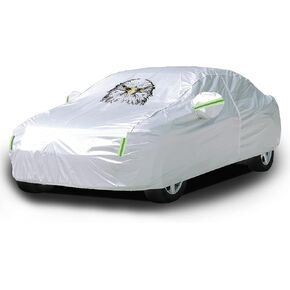 Nilight Waterproof SUV Car Cover All Weather Snowproof UV Protection Windproof Outdoor Full car Cover,Oxford Material Door Shape Zipper Design Universal Fit for SUV Length 191 to 201inch