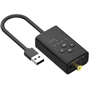 5.2 Bluetooth Audio Receiver, USB Audio Converter, Fiber coaxial AUX Output Digital Audio converterFor PC,Win7/8/10