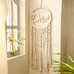 Artilady Macrame Wall Hanging - Large Lotus Dream Catcher with Healing Crystal Stone Boho Home Nursery Bedroom Wall Decor Birthday Christmas Thanksgiving Wedding Gifts for Women Teen Girls