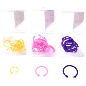 108 قطعة من البلاستيك متعدد الألوان، حلقات ورقية فضفاضة من أوراق الورق، حلقات دفتر الملاحظات، حلقات مفاتيح للكتاب، سلاسل مفاتيح، حلقات مفاتيح لبطاقات الورق الملفوف، قائمة ألبوم الصور، ثلاثة أحجام، 108 قطعة in Kuwait
