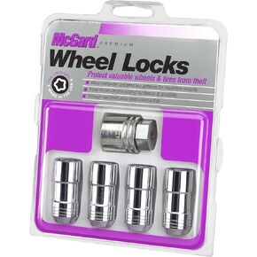 MCGARD 24234 Chrome Cone Seat Wheel Locks (9/16" - 18 Thread Size) - Set of 4