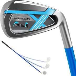 prowithlin Golf Swing Trainer Aid - 7 Iron, Golf Training Aid Golf Swing Warm-Up Stick for Strength Grip Tempo & Flexibility Training, Golf Accessories for Men