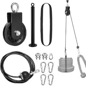 نظام كابل بكرة اللياقة البدنية من Eapele لرفع الأثقال، سحب LAT للأسفل، تدريب الأثقال، تجعيد العضلة ذات الرأسين، سحب ثلاثية الرؤوس للأسفل، الصف، الطيران in Kuwait