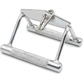 Double D Handle Cable Attachment-Seated Row Handle - Tricep V Shaped Press Down Bar - Non Slip Handle - Great for Develop Muscles