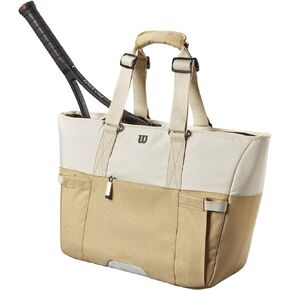 WILSON Lifestyle Tote Tennis Racket Bag - Khaki, Holds up to 2 Rackets in Saudi Arabia