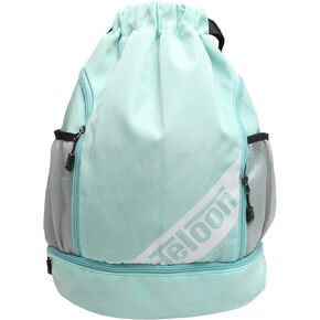 Teloon Drawstring Backpack - Tennis Bag Tennis Backpack Sports Backpack for Men WomenSport Gym Sack Mini Travel Daypack (pink)