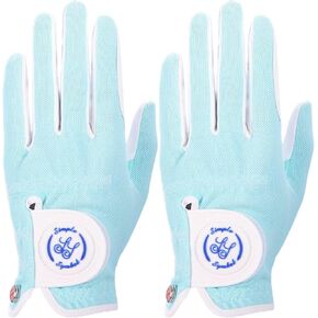 Men's RainGrip Golf Glove Two Pack,Hot Wet Weather Comfort,（Two Left Hands Or Two Right Hands Or One Pair） Four Colors to Choose from White/Green/Navy Blue/Grey