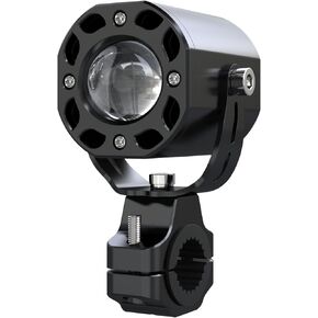 Steel Waterproof high Led Auxiliary Head Light for Motorcycle (Black, KD168)