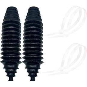 Universal Silicone Rack and Pinion Steering Boot with Cable Ties,Fit Almost Any Vehicle,Stretchable,Tensile Resistance (Black)