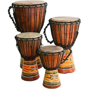 Djembe Beginner Paint,10" tall, 5-6" head