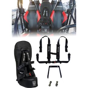 RZR 800/900 Bump Seat (2008-2014) with 4-Point Harness | 2 & 4 Seater | All Mounting Hardware Included | Fits Front Or Rear | Easy Install