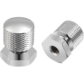 Benlari Chrome Solo Seat Nuts Seat Mounting Nuts 1/4"-20 Thread Compatible for Harley Davidson Touring Softail Street Glide Road Glide Road King
