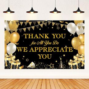 We Appreciate You Banner Thank You for All You Do Banner Employee Appreciation Decorations Teacher Doctor Nurse Retirement Appreciation Party Decorations in Kuwait