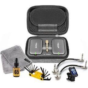 NUX B-7PSM 5.8 GHz Wireless in-Ear Monitoring System for Guitar and Other Instruments with Charging Case MXR Bundle