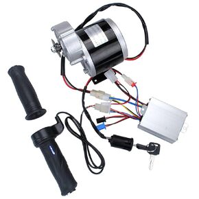 DC24V 350W Brush Motor Kit with 24V Controller and Throttle for Electric Scooter Bike Engine Motorcycle DIY Part Conversion Kit
