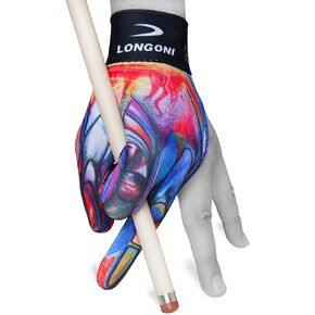LONGONI Billiard POOL CUE GLOVE Fancy Leonardo 3 for Left hand