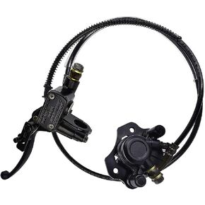 Rear Brake Master Cylinder Caliper Assembly for ATV Quad 50cc 70cc 90cc 110cc 125cc Taotao Sunl Buyang Roketa NST Doodlebug Rear Hand Hydraulic Disc Brake Master Cylinder Caliper