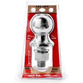 Camco Eaz-Lift 48224 2 5/16" Hitch Ball with 1" Shank -Chrome Plated Heavy Duty Steel 7,500 lb Rating