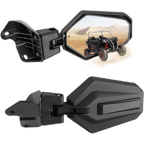 KEMIMOTO Side Mirror Compatible with Can Am Maverick Sport Trail Commander 2018-2023, Adjustable Folding Break Away Rear View Mirror OEM Replacement 715003639