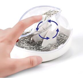 Paper Clip Holder Cute Magnetic Paperclip Holder with Paper Clips 100pcs 28mm(1.1" Cute Office Supplies for Desk Organizer