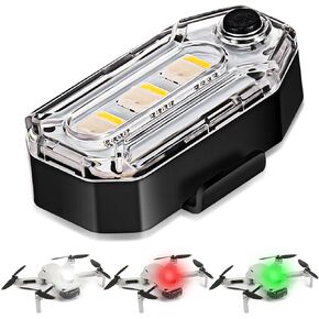 ضوء ستروب بدون طيار متوافق مع طائرات DJI بدون طيار، إضاءة مضادة للتصادمات FAA، 3 ألوان أضواء LED للرحلات الليلية in Kuwait