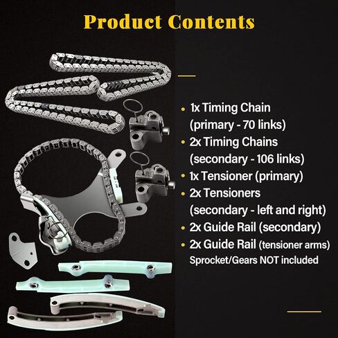 OCPTY Timing Chain Kit Compatible with 2000-2007 for Dodge Dakota 4.7L 2000-2008 for Dodge for Durango 4.7L 2002-2007 for Dodge Ram 1500 4.7L 1999-2006 for Jeep Grand for Cherokee 4.7L 9-0393SX in Saudi Arabia