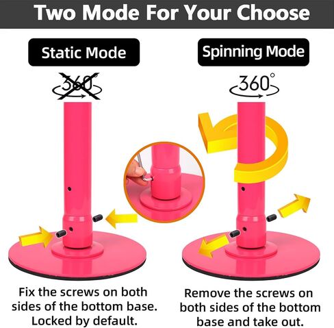 PRIOR FITNESS Permanent Fixed Dance Pole Kit, Professional 45mm Spinning & Static Dancing Pole Heavy-Duty Steel Pole Dance for Home, Adjustable Height Excellent for Home Exercise Studio Club Gym in Saudi Arabia