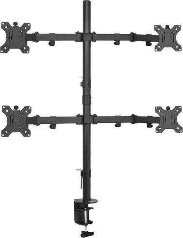 VIVO Dual 13 to 30 inch LCD Monitor Desk Mount, Fully Adjustable Stand with Tilt and Swivel, Holds 2 Screens with Max VESA 100x100, STAND-V200B in Kuwait