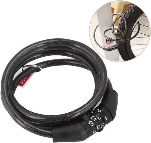 قفل دراجة مشفر، قفل كابل دراجة عالي القوة، للمنزل الدراجة in Kuwait