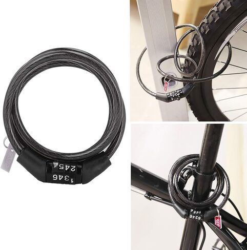 قفل دراجة مشفر، قفل كابل دراجة عالي القوة، للمنزل الدراجة in Kuwait
