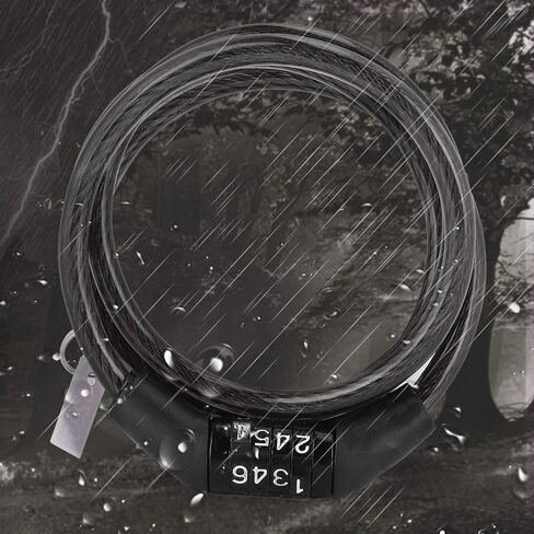 قفل دراجة مشفر، قفل كابل دراجة عالي القوة، للمنزل الدراجة in Kuwait