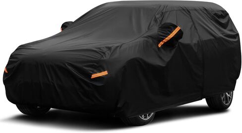 غطاء سيارة SUV من 7 طبقات مقاوم للماء في جميع الأحوال الجوية، غطاء سيارة عالي التحمل للسيارات مع سحاب غطاء خارجي كامل للحماية من الرياح والأشعة فوق البنفسجية في الهواء الطلق، غطاء سيارة عالمي كامل من 191 بوصة إلى 200 بوصة in Kuwait