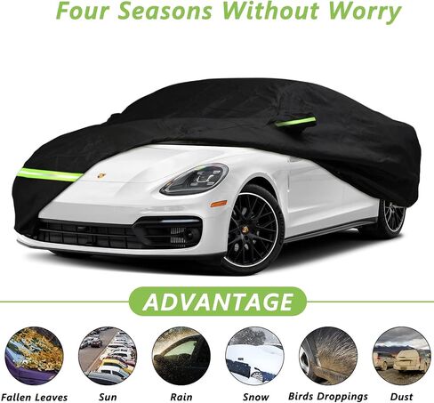 Waterproof Car Cover for 1997-2022 Porsche 718 Boxster/Cayman 986/987/981 Car Cover Custom Fit 100%Waterproof Windproof Strap & Single Door Zipper Bands for Snow Rain Dust Protection (718) in Saudi Arabia