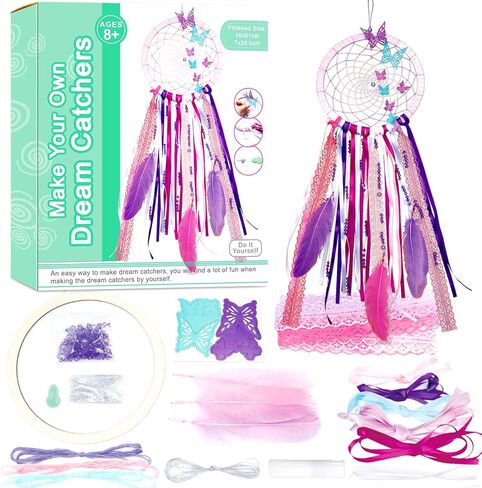 DIY Dream Catcher Kit, Make Your Own Dream Catchers for Kids, Macrame Hanging Wall Decor Art, Teenage Boys and Girls in Saudi Arabia