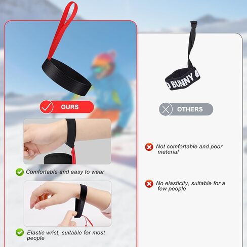 8 قطع من القفازات الرياضية، حزام أمان، قفاز تزلج مرن، حزام معصم لتعليق القفازات، ملحقات مثالية للتزلج، والتزلج على الجليد، وتسلق الجبال in Kuwait