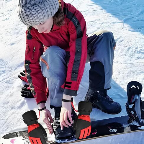 8 قطع من القفازات الرياضية، حزام أمان، قفاز تزلج مرن، حزام معصم لتعليق القفازات، ملحقات مثالية للتزلج، والتزلج على الجليد، وتسلق الجبال in Kuwait