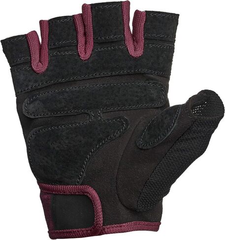 Harbinger Women's Flexfit Wash and Dry Workout Weightlifting Gloves with Padded Leather Palm (1 Pair) Black/Heather in Saudi Arabia