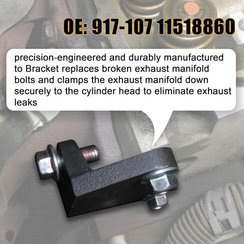 مشبك إصلاح مشعب العادم يناسب 1999-2018 إسكاليد أفالانش إكسبرس سيلفرادو سوبربان تاهو سافانا سييرا يوكون العمود الفقري H2 917-107 11518860 in Kuwait