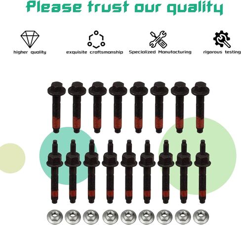 MidValley-Exhaust Manifold Bolt 6507746AA For 2003-2008 Dodge Ram 1500 2500 3500 Truck For 2006-2008 Jeep Commander 2005-2008 Jeep Grand Cherokee in Kuwait
