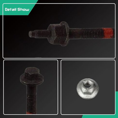 MidValley-Exhaust Manifold Bolt 6507746AA For 2003-2008 Dodge Ram 1500 2500 3500 Truck For 2006-2008 Jeep Commander 2005-2008 Jeep Grand Cherokee in Kuwait