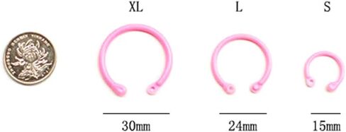 108 قطعة من البلاستيك متعدد الألوان، حلقات ورقية فضفاضة من أوراق الورق، حلقات دفتر الملاحظات، حلقات مفاتيح للكتاب، سلاسل مفاتيح، حلقات مفاتيح لبطاقات الورق الملفوف، قائمة ألبوم الصور، ثلاثة أحجام، 108 قطعة in Kuwait