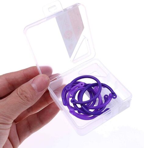 108 قطعة من البلاستيك متعدد الألوان، حلقات ورقية فضفاضة من أوراق الورق، حلقات دفتر الملاحظات، حلقات مفاتيح للكتاب، سلاسل مفاتيح، حلقات مفاتيح لبطاقات الورق الملفوف، قائمة ألبوم الصور، ثلاثة أحجام، 108 قطعة in Kuwait