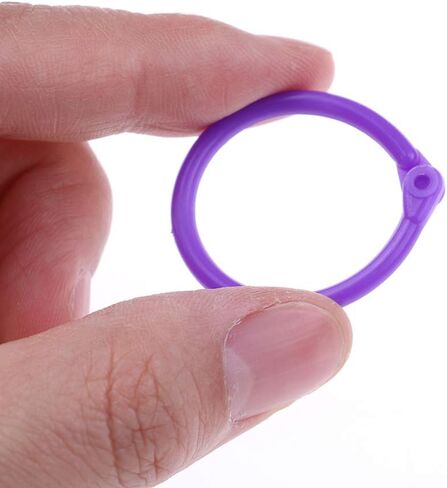 108 قطعة من البلاستيك متعدد الألوان، حلقات ورقية فضفاضة من أوراق الورق، حلقات دفتر الملاحظات، حلقات مفاتيح للكتاب، سلاسل مفاتيح، حلقات مفاتيح لبطاقات الورق الملفوف، قائمة ألبوم الصور، ثلاثة أحجام، 108 قطعة in Kuwait