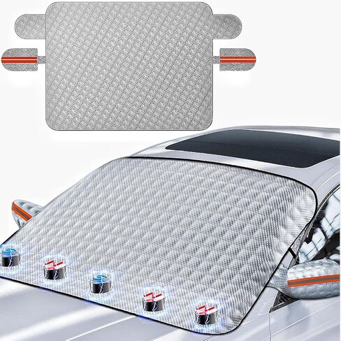 Car Windshield Cover for Snow, Ice, Uv, Frost and Rain，Frost Guard Windshield Cover for Cars, Sedansand Compact Suvs in Kuwait