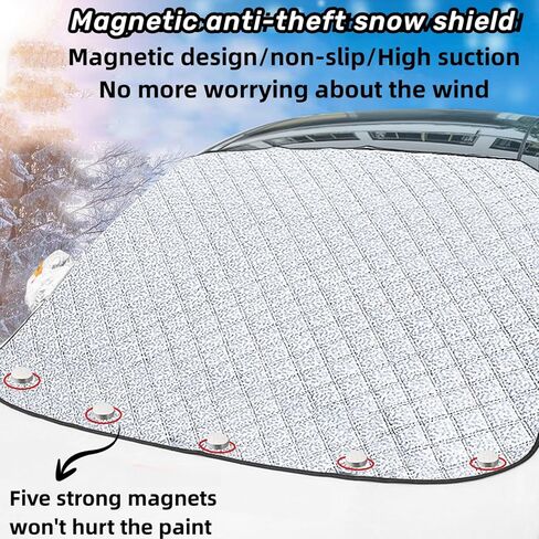 Car Windshield Cover for Snow, Ice, Uv, Frost and Rain，Frost Guard Windshield Cover for Cars, Sedansand Compact Suvs in Kuwait